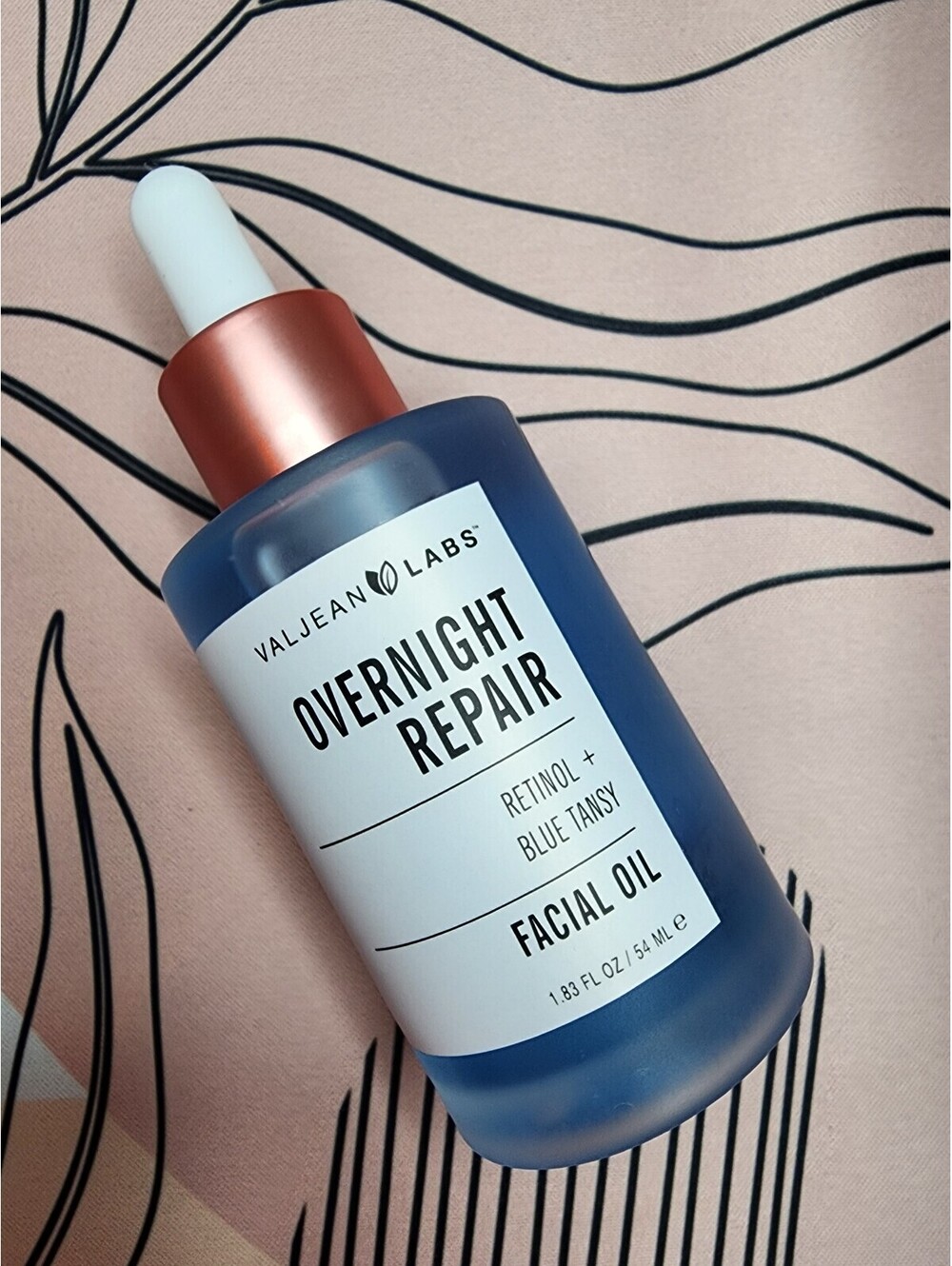 Valjean Labs Overnight Repair Facial Oil with Retinol and Blue Tansy